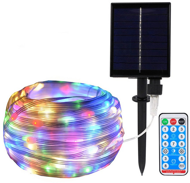 진성 태양광 신형 와이어 50m 트리등 줄조명 트리장식 신제품, 400와이어-혼합