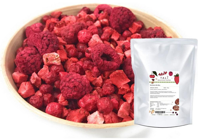 독일 탈리 TALI Rote Beeren 동결건조 딸기 라즈베리 건포도 레드베리 말린 과일 믹스, 2개