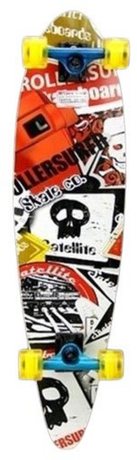 普恩特 魚型楓木滑板 四輪滑板 公路衝浪滑板, 1個, 和平衛士