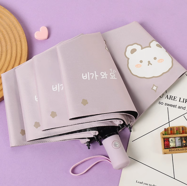 3단 자동 우산 접이식 튼튼한 예쁜 가벼운우산 초등우산