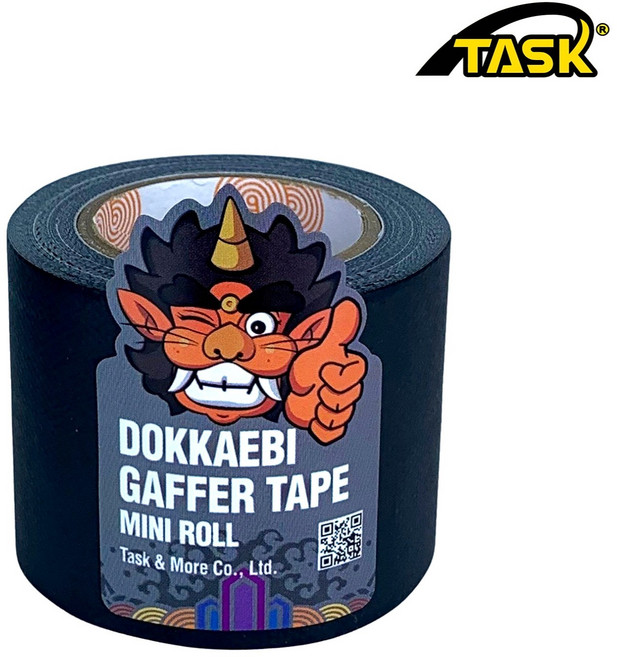 도깨비 수출용(국내산) 개퍼테이프 무광면테이프 미니롤 MATT BLACK 50mmX5m, 1개
