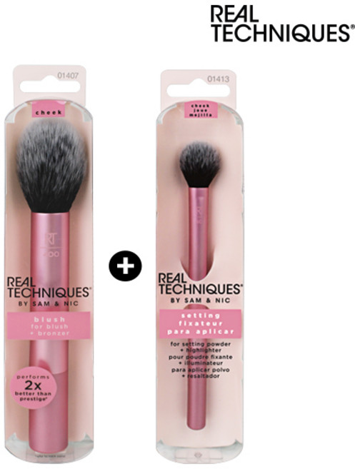 [리얼테크닉스] 블러쉬 브러쉬+세팅 브러쉬, 1개