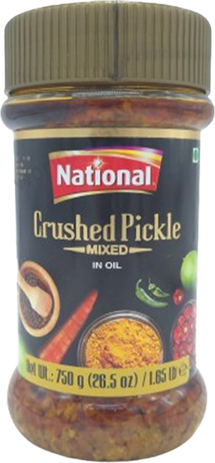 National Crushed Pickle Mixed In oil 크러시드 혼합 피클, 750g, 1개