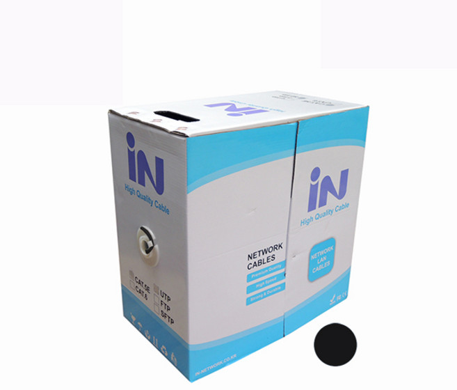 인네트 IN-5UTP300MBKE CAT.5E UTP 통신공사 인터넷 통신 랜 케이블 300M 검정