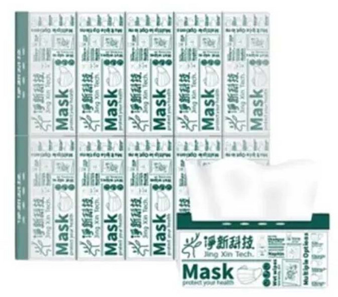 淨新衛生紙 10包 - 抽取式衛生紙 廁所用紙, 1個, 100張