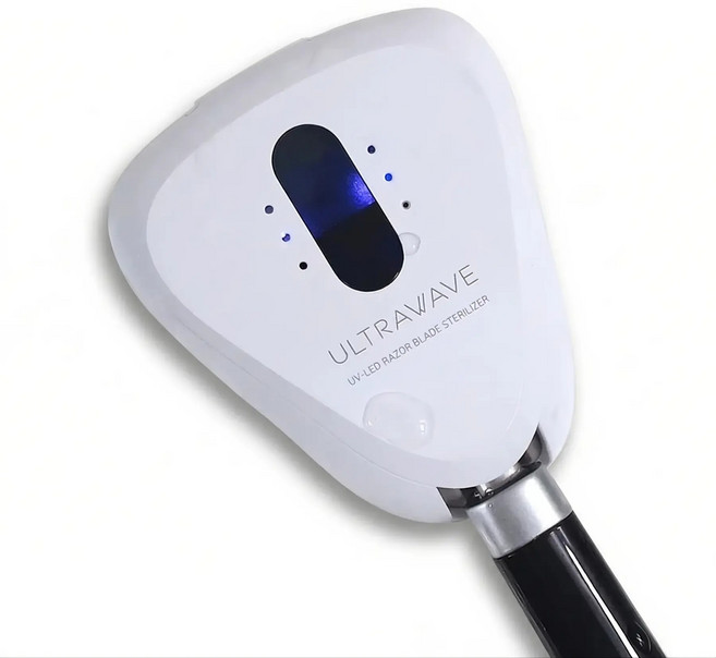 울트라웨이브 휴대용 방수 물세척 무선 면도기 살균기 소독기, 화이트, RS-02
