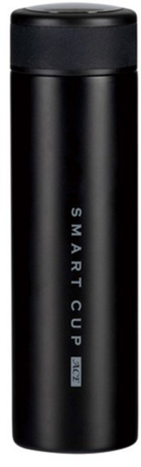 에이비티 온도표시 보온보냉 텀블러, 블랙, 500ml, 1개