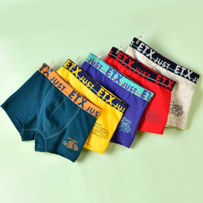 NL67 남아용 사각 드로즈 팬티 5종 세트 DM01