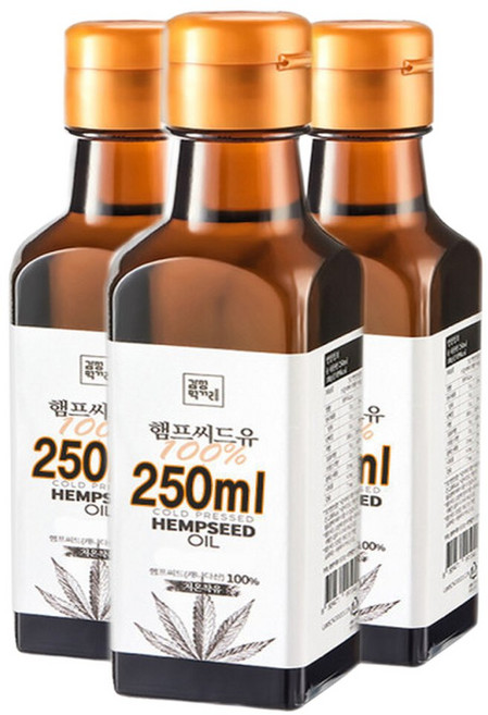 대마종자유 250mlx3병 햄프씨드 대마종자 오일, 250ml, 3개