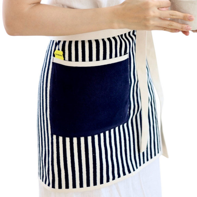 라몬하우스 테리 타올 허리앞치마, 미드나잇 네이비_선물포장, 1개