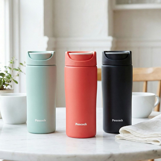 피코크 스텐 보온병 스크류 텀블러 AAC-30 300ml, 1개, AAC-30 코랄