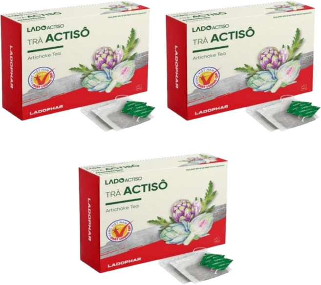 아티차 달랏 아티소차 아티소 레드 박스, 3개, 100개입, 1.5g