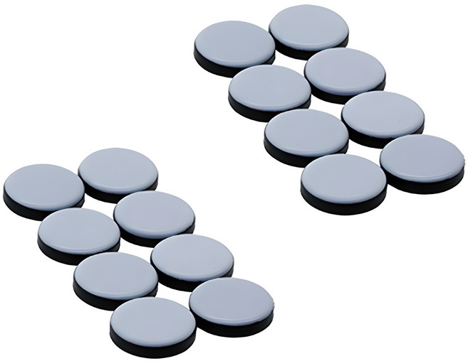 이지슬라이드 가구 슬라이딩 패드 부착형 원형 8p, 2개