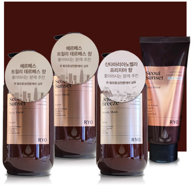 [려]아모레퍼시픽 려 릴렉싱 자양탈모전문케어x4개 명절선물 추석 설 회사직원 대량구매 선생님, 4개