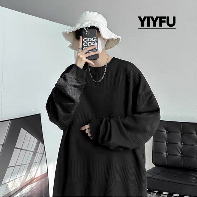 YIYFU 남자니트 남자맨투맨 남자빅사이즈 스웨터