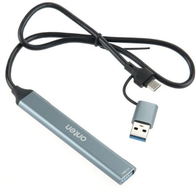 아트박스/비트로 C타입 멀티허브 카드리더기 / USB허브 SD TF, 1개