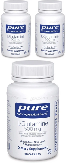 퓨어인캡슐레이션 L-글루타민 500mg 캡슐, 90정, 3개 - 쿠팡