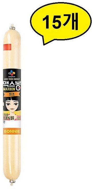 맥스봉 치즈 소시지, 15개, 70g