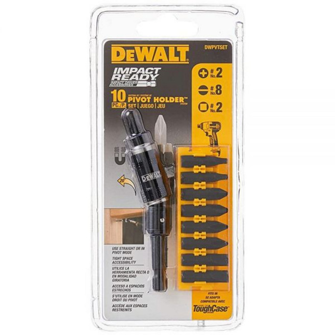 DEWALT 피벗 홀더 세트 비트 바 피스 DWPVTSet, DEWALT 피벗 홀더 세트 비트 바 피스 DWPVTS