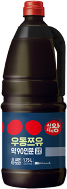 식자재왕 우동쯔유, 1.75L, 5개