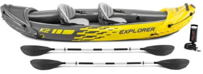 인텍스 익스플로러 K2 카약 재미있는 신나는 물놀이 스포츠 레저 여름 물놀이배 보트 계곡