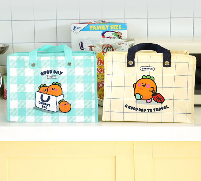 당근 타포린 쇼핑백 2종 1세트, 1개