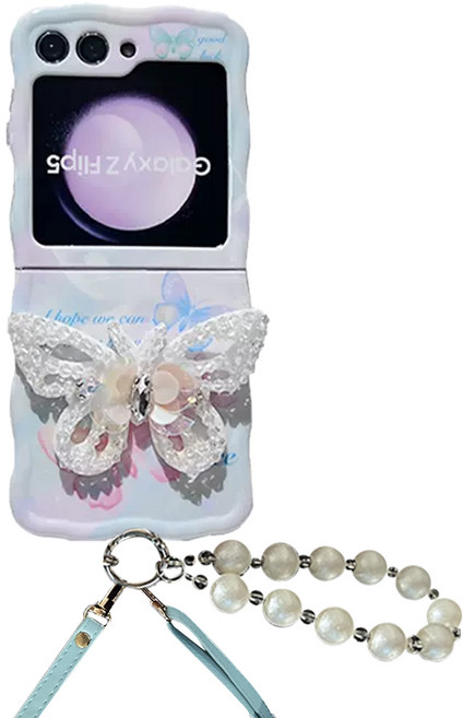 Mamor 삼성 갤럭시 Z플립6 Z플립5 Z플립4 Z플립3 제트플립 6 5 4 3 캐릭터 일러스트 스트랩 하드 케이스