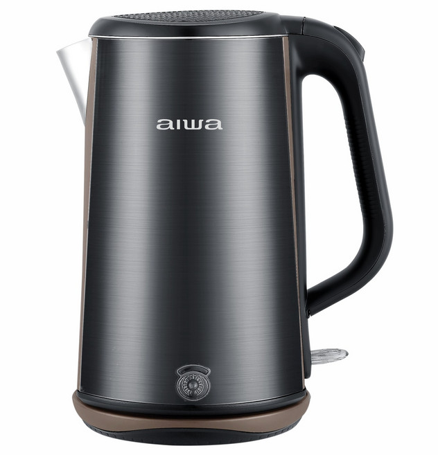 AIWA 愛華 三層防燙電茶壺 DKS1318, DKS1318-爵士黑, 1個, 1.8L