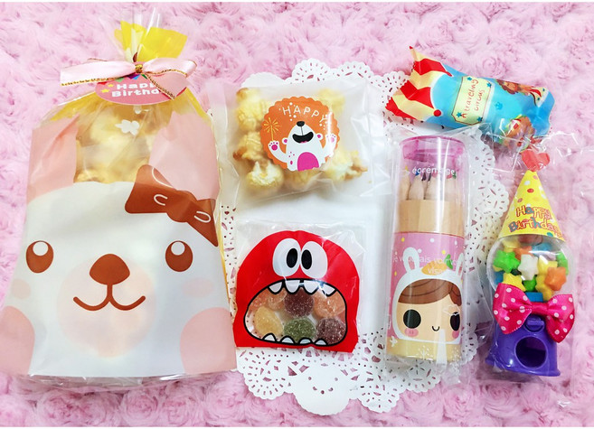 兒童分享包 餅乾糖果禮物 小朋友生日派對零食 幼稚園慶生 婚禮小物, 1個, 內容(圖3),粉兔