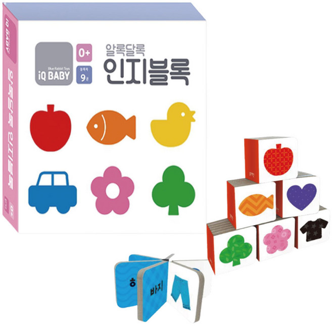 블루래빗 알록달록 인지블록 세트, 알록달록 인지블록(M)