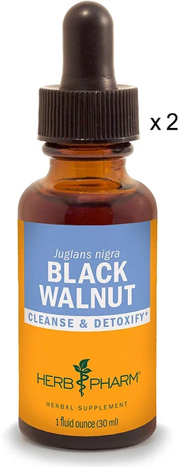 허브팜 흑호두 흑호두액 블랙월넛 684mg 30ml x 2개 Black Walnut - 쿠팡