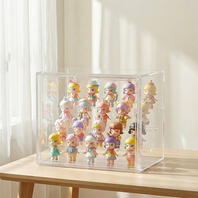 Curious Pony 피규어 장식장 피규어 케이스 아크릴 진열대, 1개