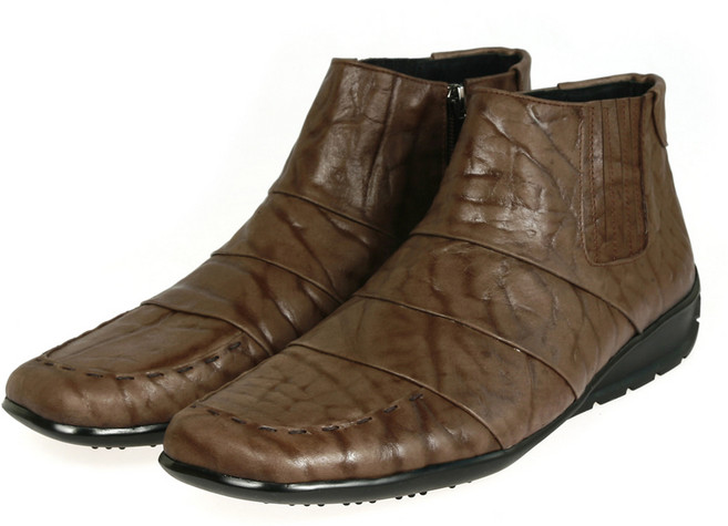 RHJ 47-05-2 연브라운 남성부츠 코끼리피 남자반부츠