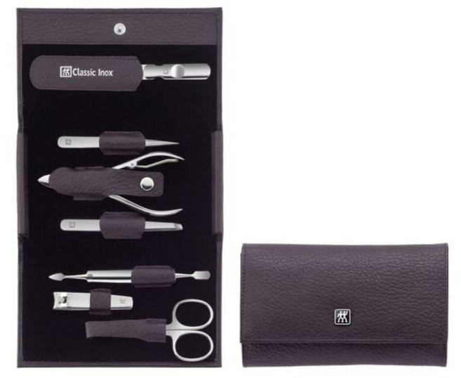 Zwilling 즈윌링 헹켈 쌍둥이 매니큐어 손톱깎이 7종 세트 포켓 케이스