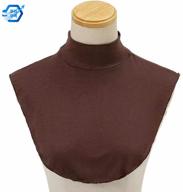 넥장식 얇은 가짜 페이크 티 목 공갈 풀오버 넥워머 폴라 반 남녀 여름 넥 모달