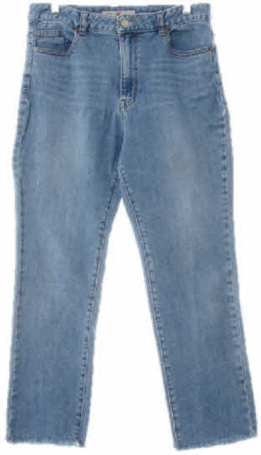 3728 에잇세컨즈 중청 데님 하이웨스트커팅크롭워시드진 [76]