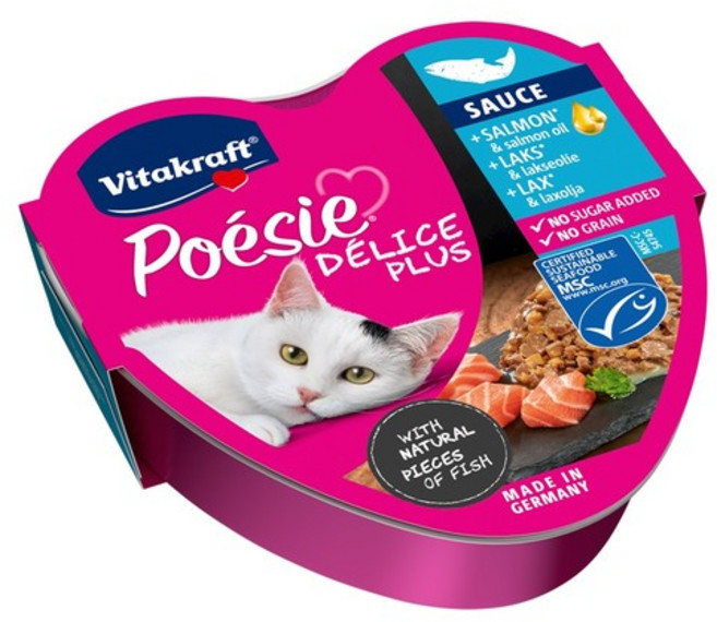 고양이 프리미엄 습식사료 델리스 플러스 연어 85g, 없음