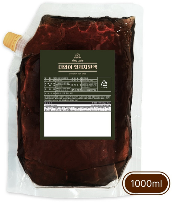 양원프레쉬 더와이 헛개차원액 1kg(리필용), 1박스, 1000ml