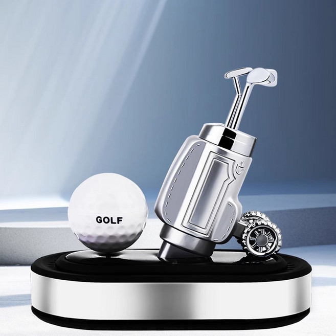 차량용 프리미엄 방향제 센트리스 태양열 골프장식품 새차선물 방향제 10ml, 1개, 실버 잉글리쉬페어앤프리지아