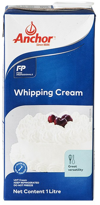 앵커 휘핑크림 1L 뉴질랜드산 동물성 아이스박스무료포장, 4개