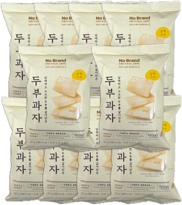 노브랜드 두부과자 112g, 10개