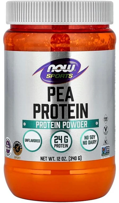 NOW Foods Sports 완두콩 단백질 순수 무맛 340g(12oz) NOW-02132, 340g, 1 - 쿠팡