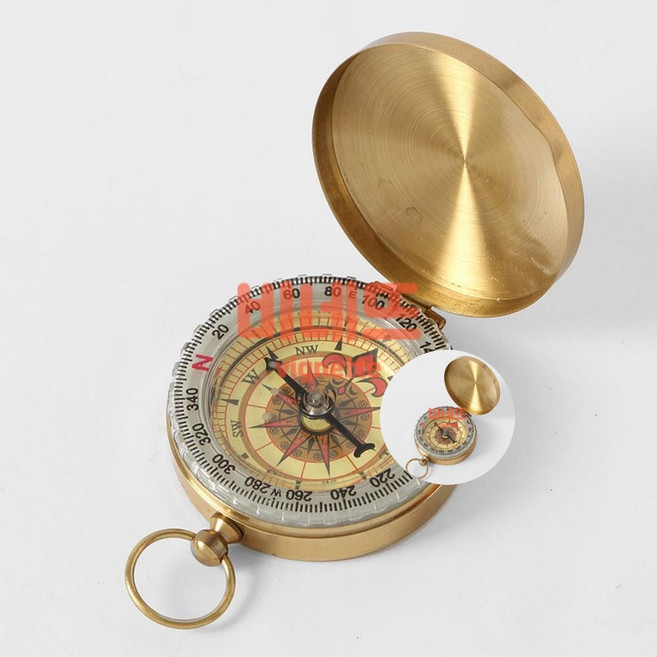 클래식 야광 나침반 5x7cm 어린이나침반