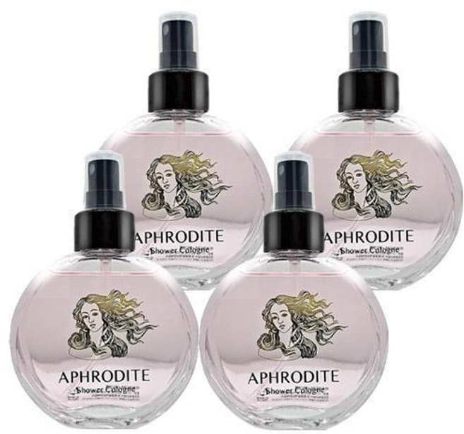 아프로디테 샤워 코롱, 150ml, 4개