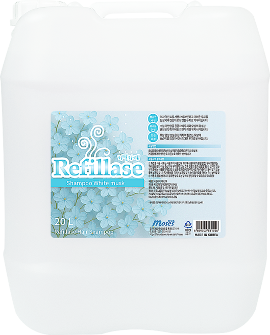 리필라제 대용량 샴푸 화이트머스크향, 1개, 20L
