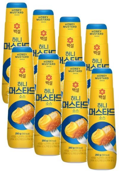 허니머스터드250g/백설-8개, 250g, 8개