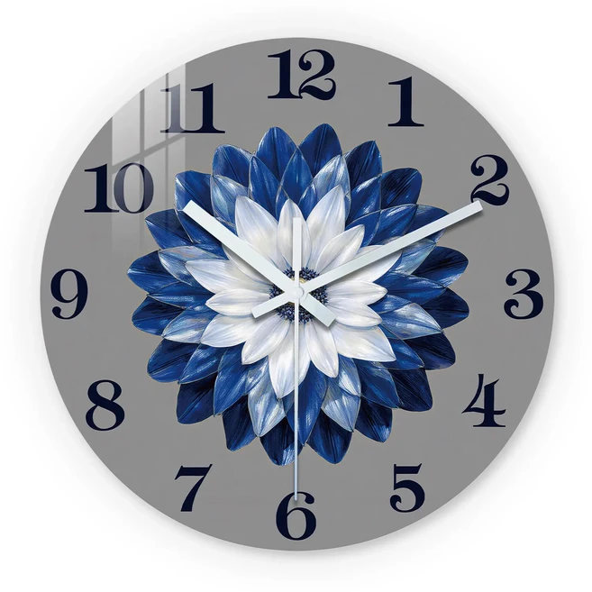 사슴 모티브가 있는 나무 벽시계 10-24인치 무소음 AA 배터리로 작동 거실 사무실에 미포함)(어머니의 날, 06 24inch, 01 멀티