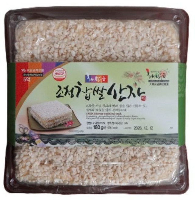 해맑음 조청찹쌀산자180g 1개, 180g