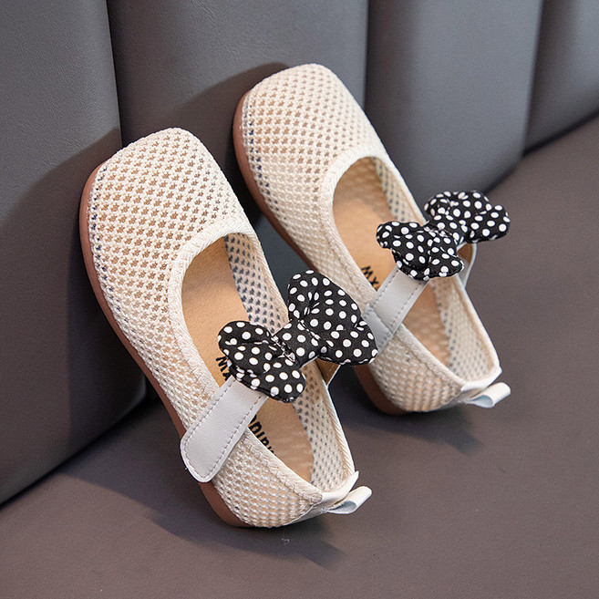 AQ1806 여아 아동 키즈 주니어 어린이 공주 리본 망사 베이직 여름 벨크로 신발 샌들