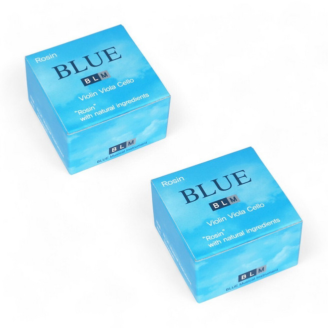 엔스타코 블루 바이올린 송진 비올라 첼로 연습용, 2개